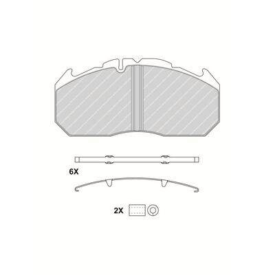 SET BRAKEPADS FERODO